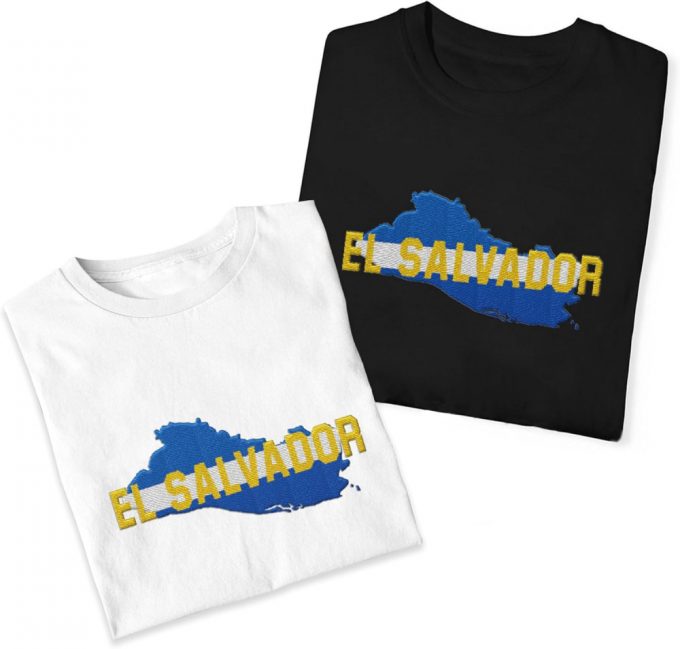 Customized El Salvador Embroidered Crewneck T-Shirt, Sweatshirt For Men Women Shirt 3D - Stylish Flag Tee For Men &Amp; Women Mostprints Tshirts 5