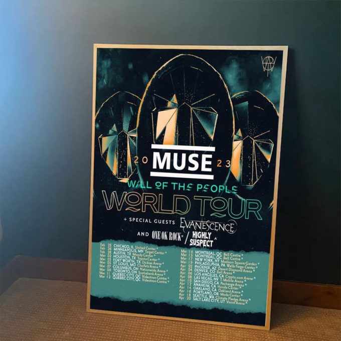 Muse 2023 World Tour Poster For Home Decor Gift, Muse Tour 2023 Poster For Home Decor Gift 2