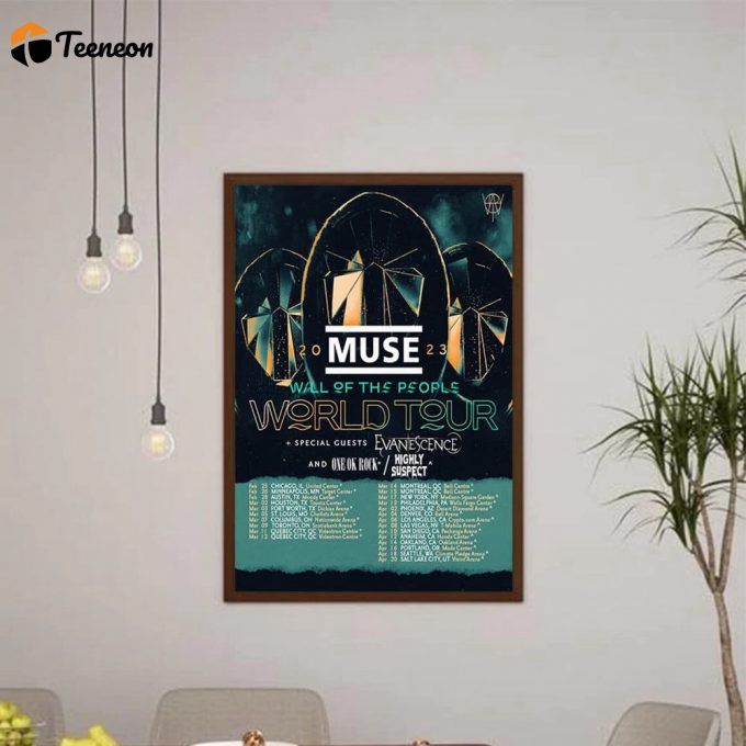 Muse 2023 World Tour Poster For Home Decor Gift, Muse Tour 2023 Poster For Home Decor Gift 1