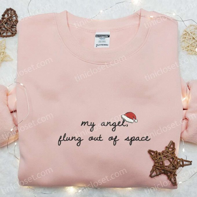 Christmas Embroidered Shirt &Amp; Hoodie: Unique Space Angel D Gift For Men Women Perfect Family Gifts 5