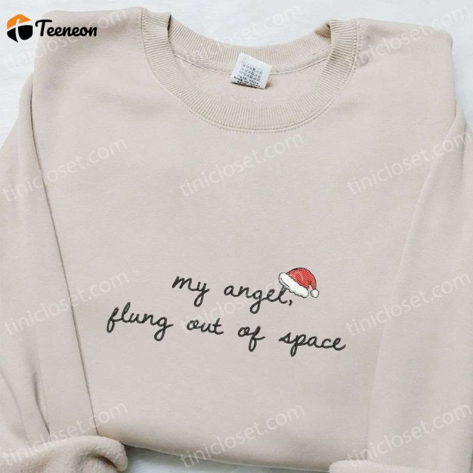 Christmas Embroidered Shirt &Amp;Amp; Hoodie: Unique Space Angel D Gift For Men Women Perfect Family Gifts 1