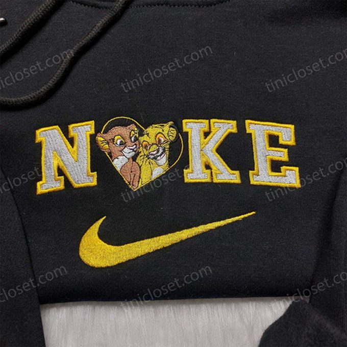 Nala Simba Nike Embroidered Shirt - Lion King X Nike Edition Disney Anniversary Shirts 3