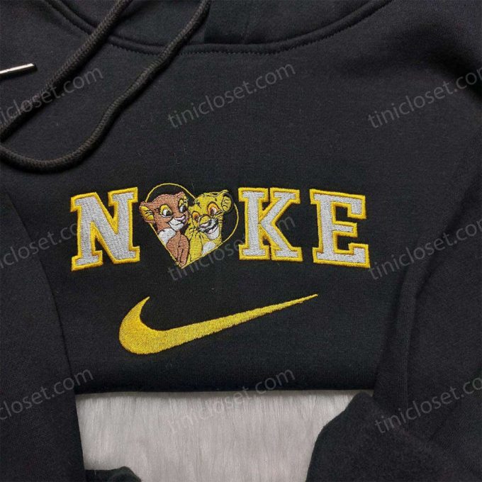 Nala Simba Nike Embroidered Shirt - Lion King X Nike Edition Disney Anniversary Shirts 4