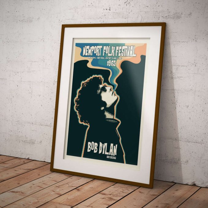 Newport Folk Festival Gig Poster For Home Decor Gift 1965 - Bob Dylan - Music Poster For Home Decor Gift 6