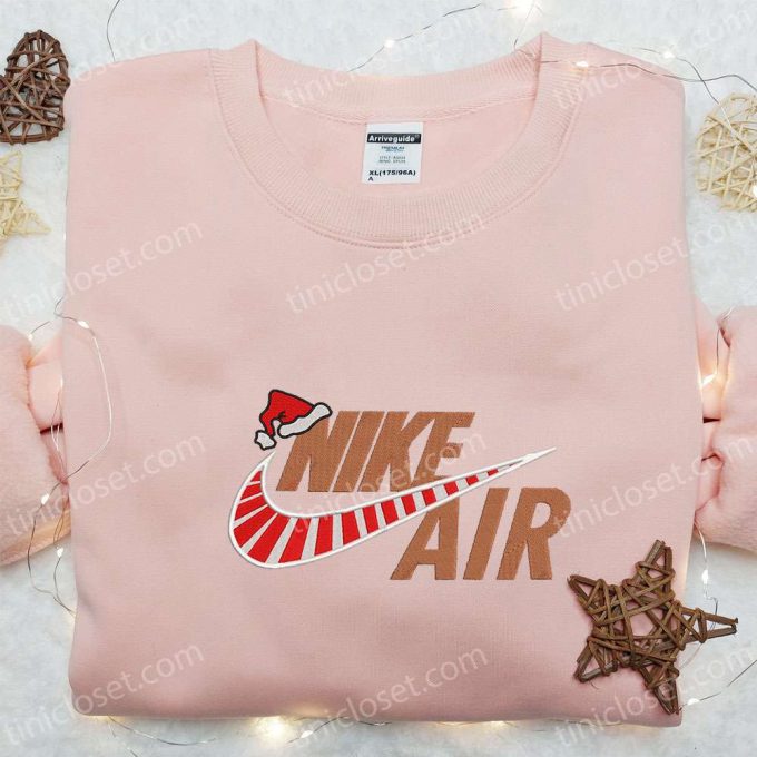 Christmas Nike Air Logo Shirt Inspired Hoodie &Amp; Embroidered Sweatshirt: F Gift For Men Women Nike Apparel For The Holidays 2