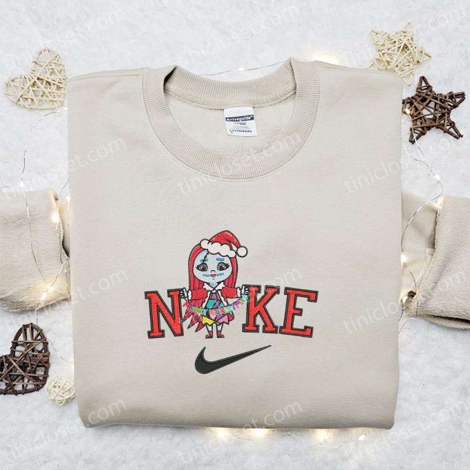 Nike Christmas X Chibi Sally Xmas Hat Sweatshirt: Movie Embroidered Shirt B Gift For Men Women Gift Ideas 2