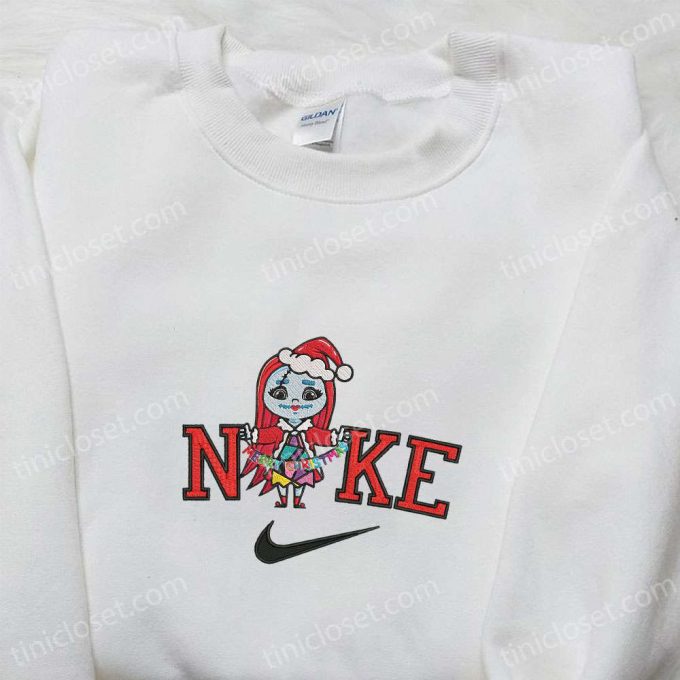 Nike Christmas X Chibi Sally Xmas Hat Sweatshirt: Movie Embroidered Shirt B Gift For Men Women Gift Ideas 4