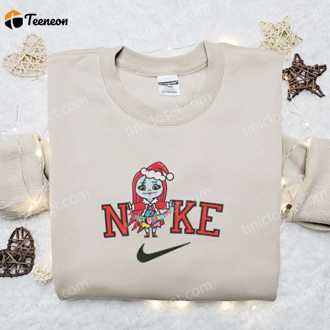 Nike Christmas X Chibi Sally Xmas Hat Sweatshirt: Movie Embroidered Shirt B Gift For Men Women Gift Ideas 1