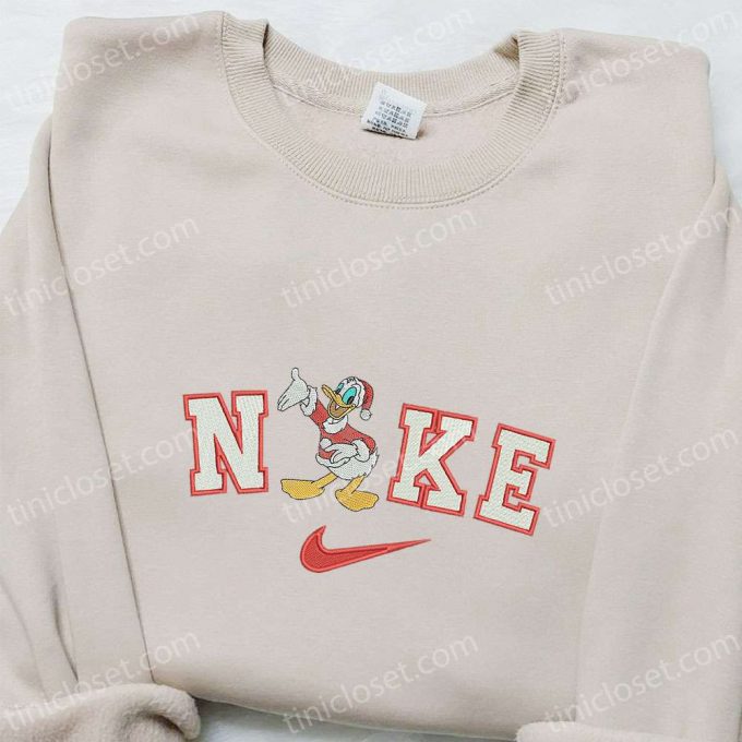 Nike Christmas X Donald Duck Embroidered Sweatshirt: B Gift For Men Women Walt Disney Christmas Gift Ideas 4