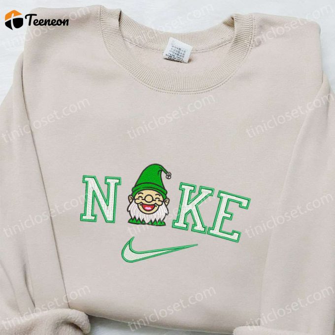 Nike Christmas X Gnome Laughing Sweatshirt: Movie Christmas Embroidered Shirt - B Gift For Men Women Gift Ideas 1