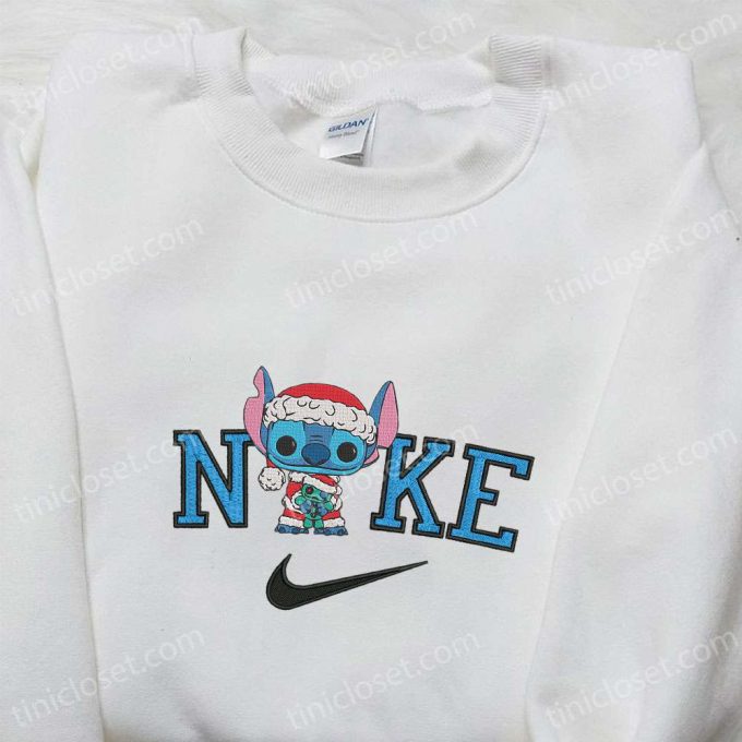 Nike Christmas X Stitch Santa &Amp; Scrump Sweatshirt: Movie Embroidered Shirt B Gift For Men Women Gift Ideas 3