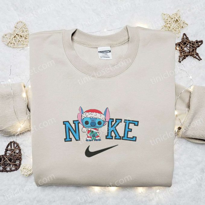 Nike Christmas X Stitch Santa &Amp; Scrump Sweatshirt: Movie Embroidered Shirt B Gift For Men Women Gift Ideas 4