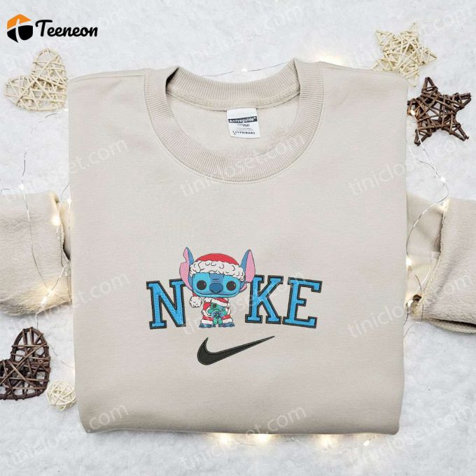 Nike Christmas X Stitch Santa &Amp;Amp; Scrump Sweatshirt: Movie Embroidered Shirt B Gift For Men Women Gift Ideas 1