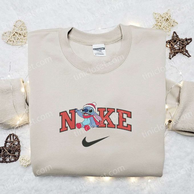 Nike Christmas X Stitch Sit Embroidered Sweatshirt - Movie Shirt For B Gift For Men Women Christmas Gift Ideas 2