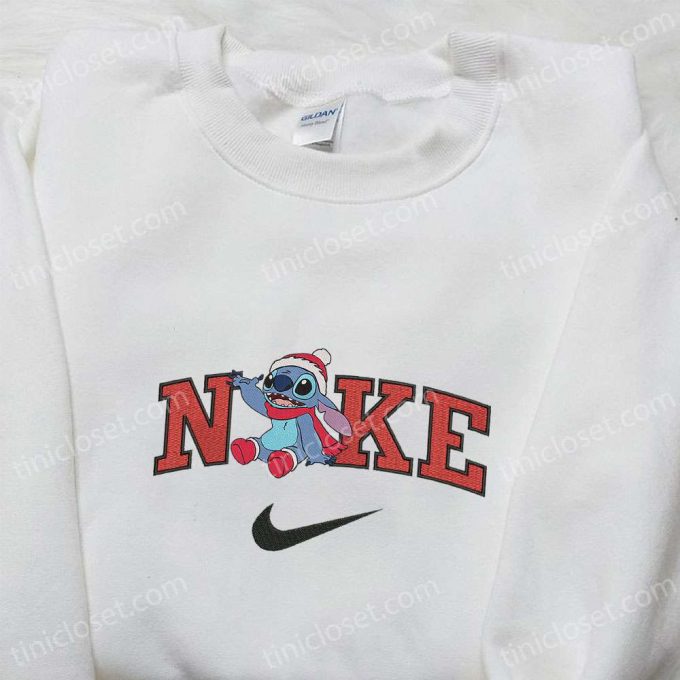 Nike Christmas X Stitch Sit Embroidered Sweatshirt - Movie Shirt For B Gift For Men Women Christmas Gift Ideas 3