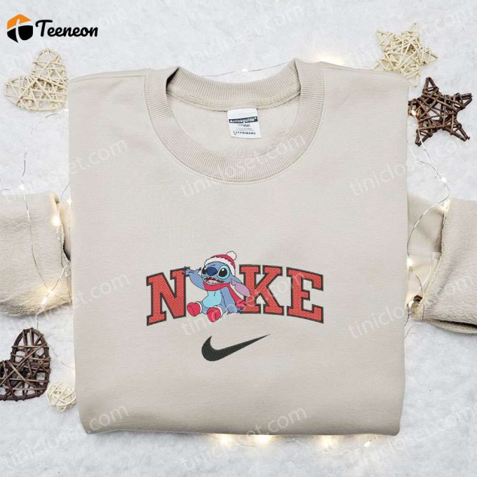 Nike Christmas X Stitch Sit Embroidered Sweatshirt - Movie Shirt For B Gift For Men Women Christmas Gift Ideas 1