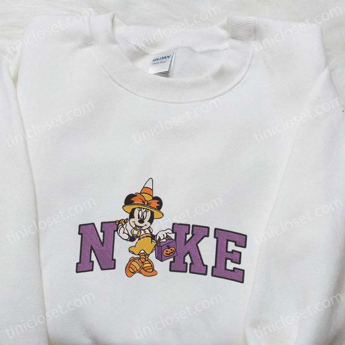 Nike Halloween X Elegant Minnie Mouse Embroidered Sweatshirt: Disney Characters Shirt For B Gift For Men Women Halloween Gift Ideas 3