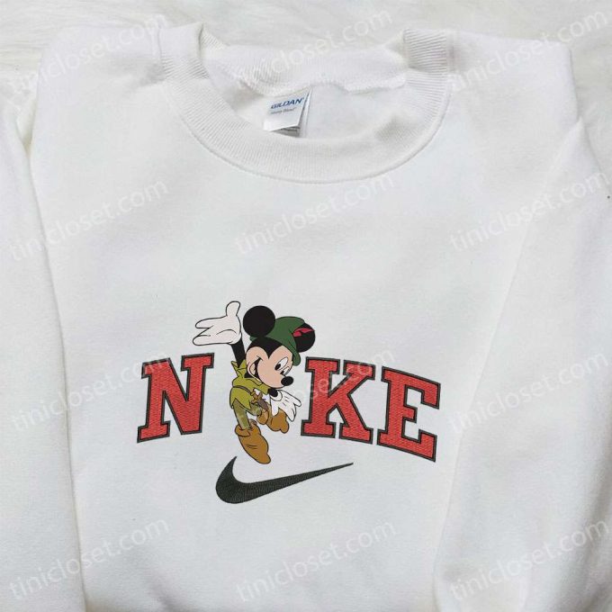 Nike Halloween X Mickey Mouse Pirate Embroidered Sweatshirt: Spooky Horror Movie Shirt &Amp; B Gift For Men Women Halloween Gift Ideas 3