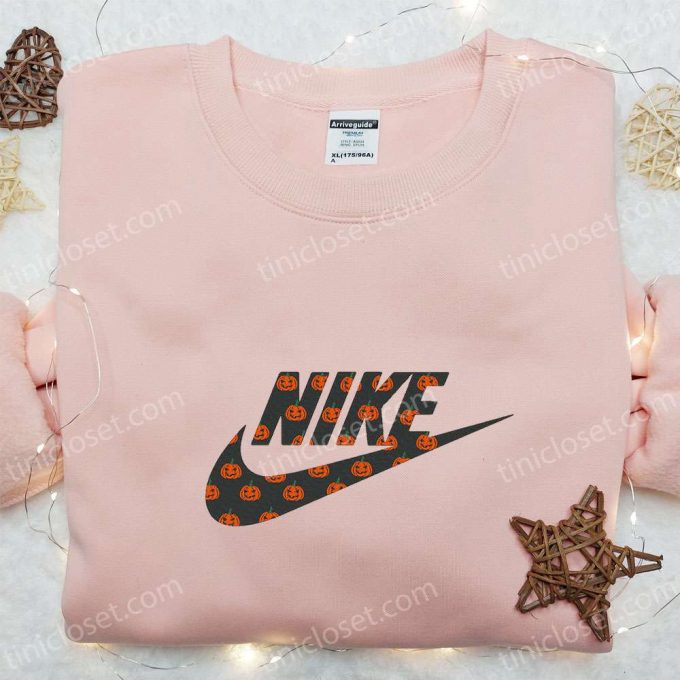 Spooky Nike Jack O’ Lantern Embroidered Shirt Halloween Hoodie &Amp; Sweatshirt – Get Inspired! 3