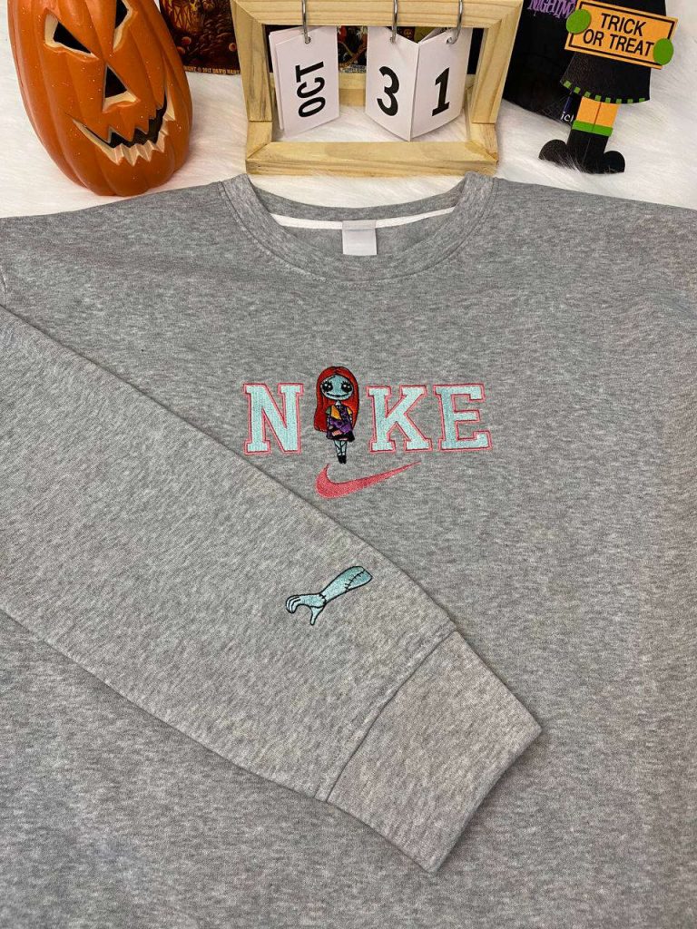 Spooky And Stylish: Nike Sally Halloween Embroidered Shirt - Perfect For Halloween Fun! 9