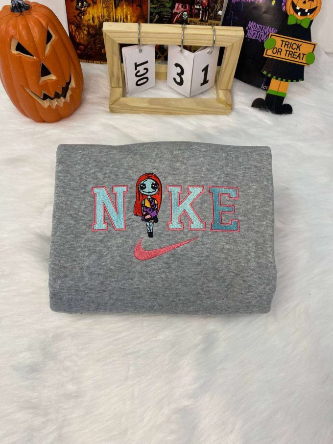 Spooky And Stylish: Nike Sally Halloween Embroidered Shirt - Perfect For Halloween Fun! 6