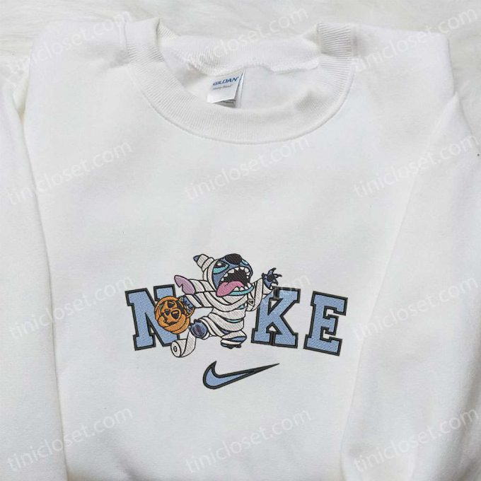 Spooky Style: Nike X Mummy Stitch T-Shirt Disney Halloween Hoodie &Amp; Nike Inspired Sweatshirt 6