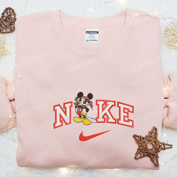 Nike X Pirate Cruise Mickey Embroidered T-Shirt: Disney Characters &Amp; Nike Inspired D Gift For Men Women 5