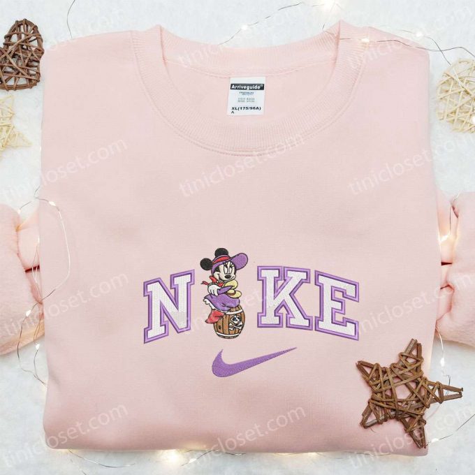 Custom Nike X Pirate Cruise Minnie Embroidered Shirt: Disney Characters Collection 2