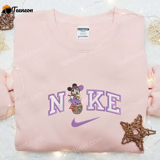 Custom Nike X Pirate Cruise Minnie Embroidered Shirt: Disney Characters Collection 1