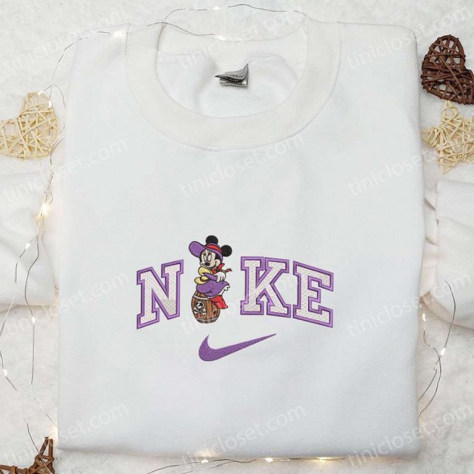 Exclusive Nike X Pirate Cruise Minnie &Amp; Disney Characters Embroidered T-Shirts: Customizable And Trendy! 2