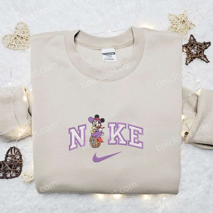 Exclusive Nike X Pirate Cruise Minnie &Amp; Disney Characters Embroidered T-Shirts: Customizable And Trendy! 5