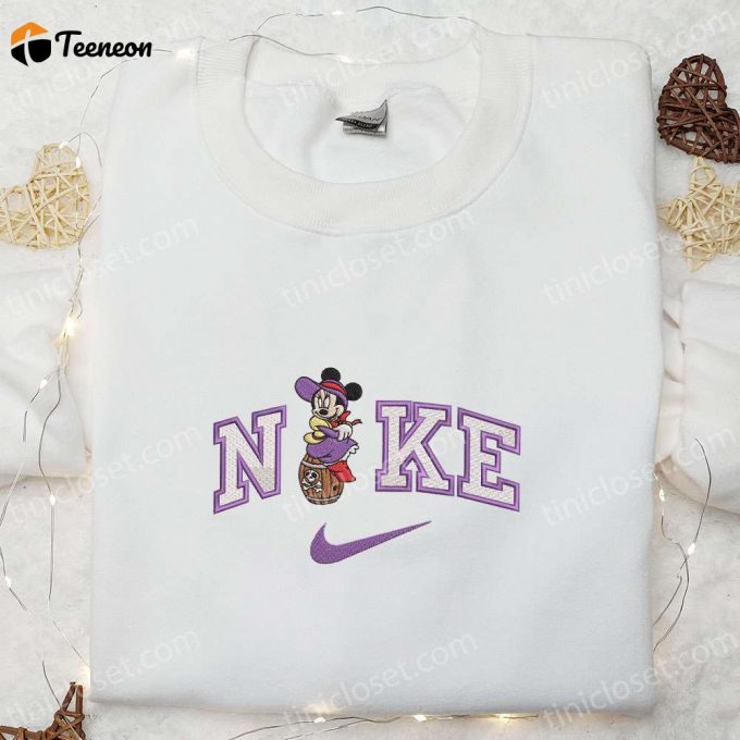 Exclusive Nike X Pirate Cruise Minnie &Amp;Amp; Disney Characters Embroidered T-Shirts: Customizable And Trendy! 1