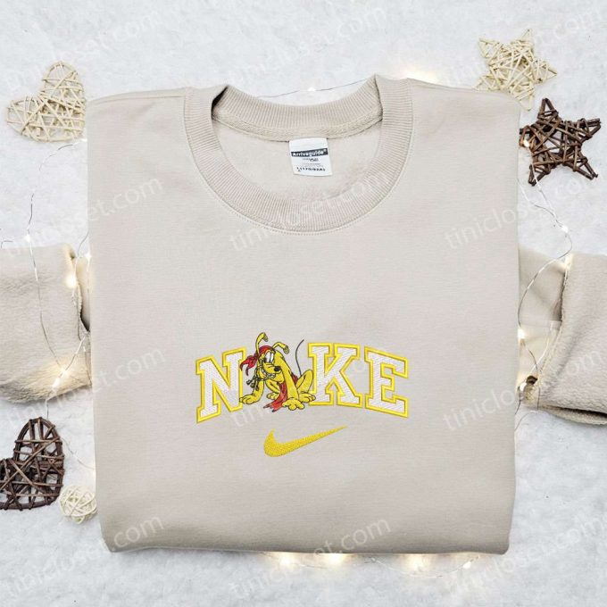 Disney Characters Embroidered T-Shirt Nike X Pirate Cruise Pluto Custom Nike Tee 4