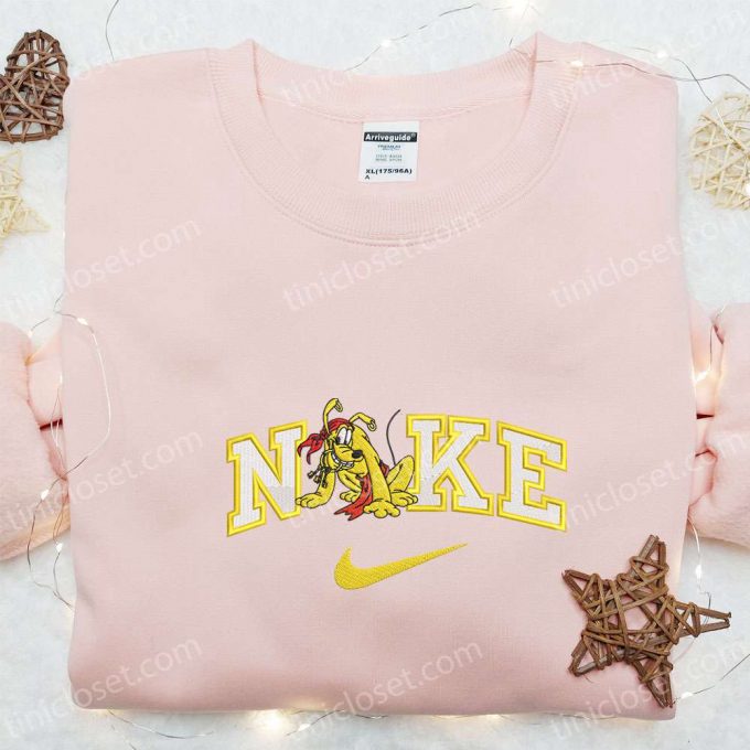 Disney Characters Embroidered T-Shirt Nike X Pirate Cruise Pluto Custom Nike Tee 6