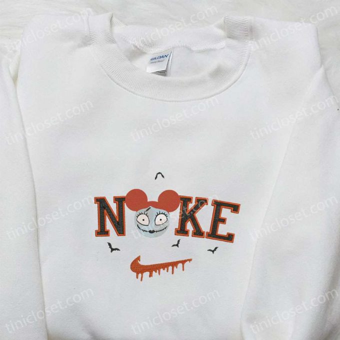 Nike X Sally Mickey Head Embroidered Shirt Nightmare Before Christmas Characters T-Shirt Nike Inspired Sweatshirt 3