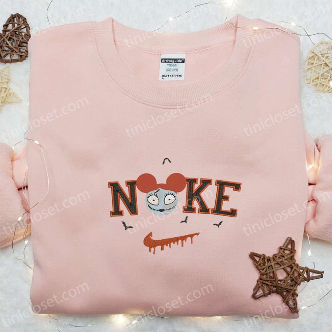 Nike X Sally Mickey Head Embroidered Shirt Nightmare Before Christmas Characters T-Shirt Nike Inspired Sweatshirt 5