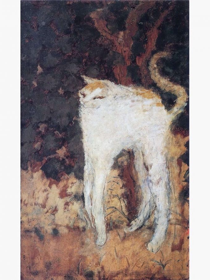 Pierre Bonnard - Le Chat Blanc (The White Cat) 1894 Premium Matte Vertical Poster For Home Decor Gift 2