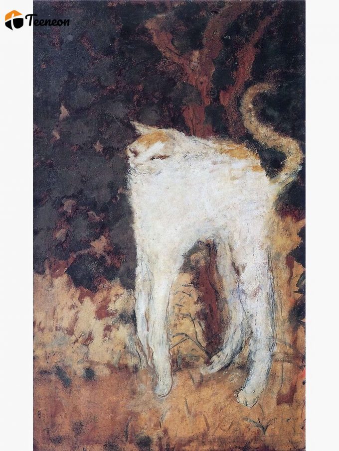 Pierre Bonnard - Le Chat Blanc (The White Cat) 1894 Premium Matte Vertical Poster For Home Decor Gift 1