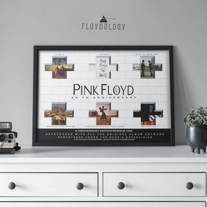 Pink Floyd 30Th Aniversary 6 Reissue Cds Poster For Home Decor Gift For Home Decor Gift 2