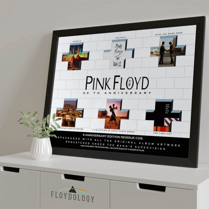 Pink Floyd 30Th Aniversary 6 Reissue Cds Poster For Home Decor Gift For Home Decor Gift 7