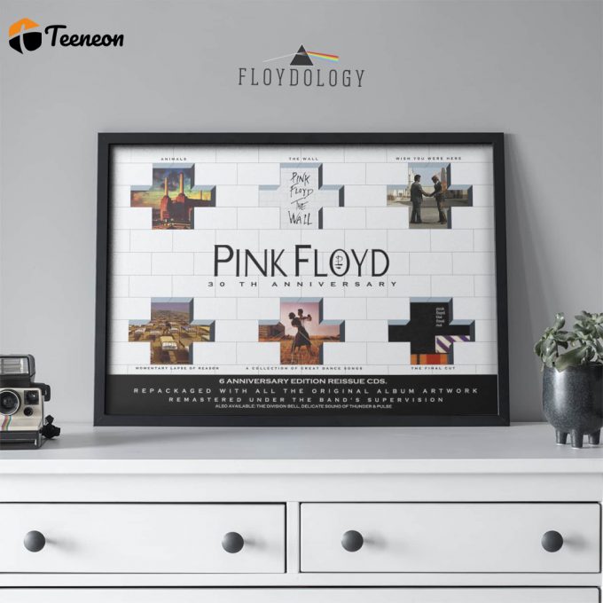 Pink Floyd 30Th Aniversary 6 Reissue Cds Poster For Home Decor Gift For Home Decor Gift 1