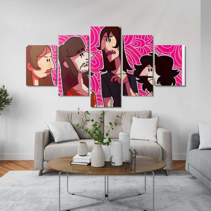 Pink Floyd Band Cartoon Art Poster For Home Decor Gift For Home Decor Gift Canvas 3