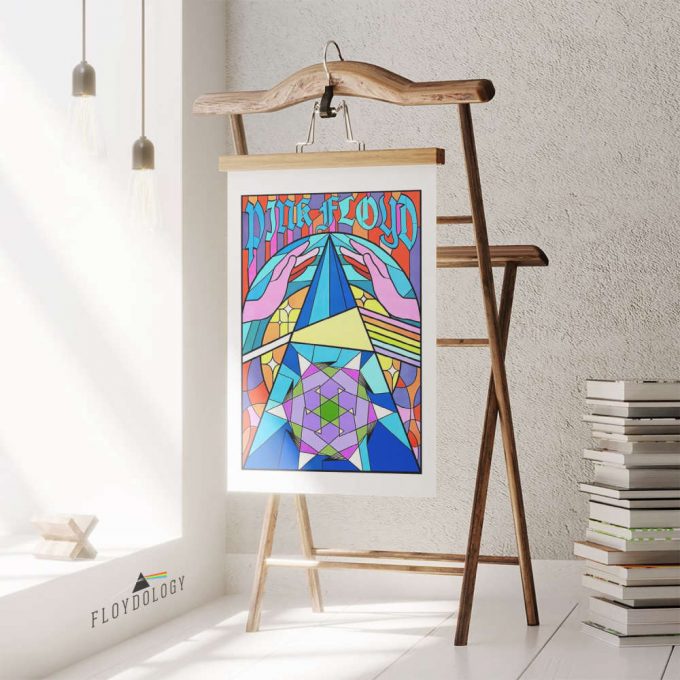 Pink Floyd Band Stained Glass Colorful Poster For Home Decor Gift For Home Decor Gift 3