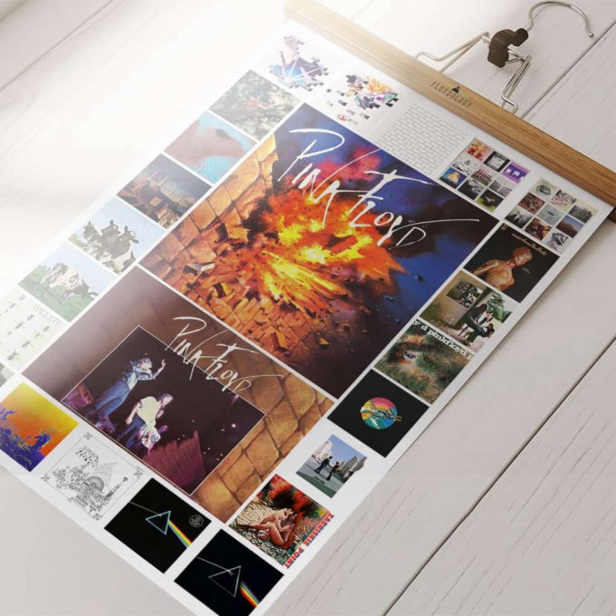 Pink Floyd Complete Discography Collage Original Poster For Home Decor Gift For Home Decor Gift 2