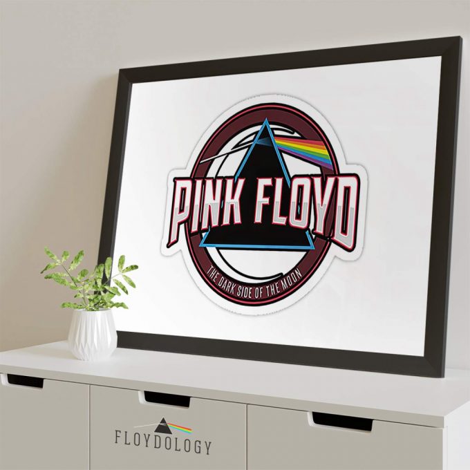 Pink Floyd Dark Side Of The Moon Badge Logo Poster For Home Decor Gift For Home Decor Gift 4