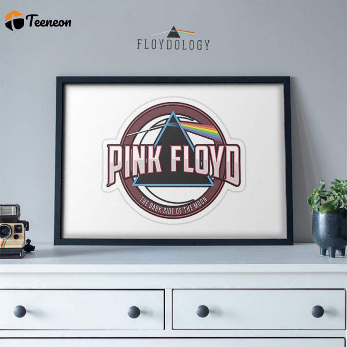 Pink Floyd Dark Side Of The Moon Badge Logo Poster For Home Decor Gift For Home Decor Gift 1