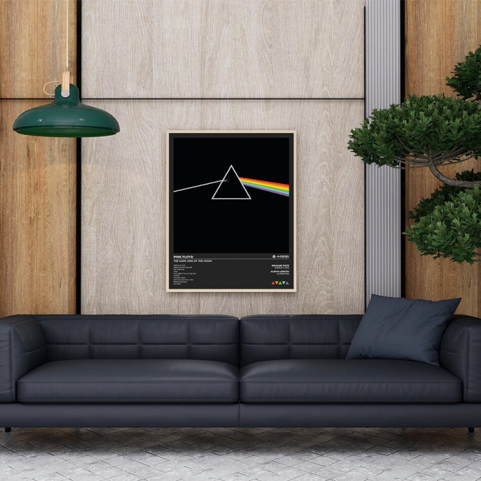 Pink Floyd Dark Side Of The Moon Tracklist Poster For Home Decor Gift For Home Decor Gift 2