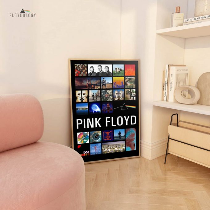 Pink Floyd Discography Collection Poster For Home Decor Gift For Home Decor Gift 5