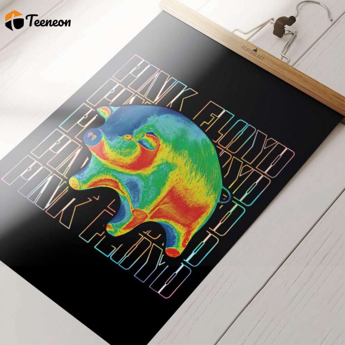 Pink Floyd Eye Catching Psychadelic Floating Pigs Poster For Home Decor Gift For Home Decor Gift 1