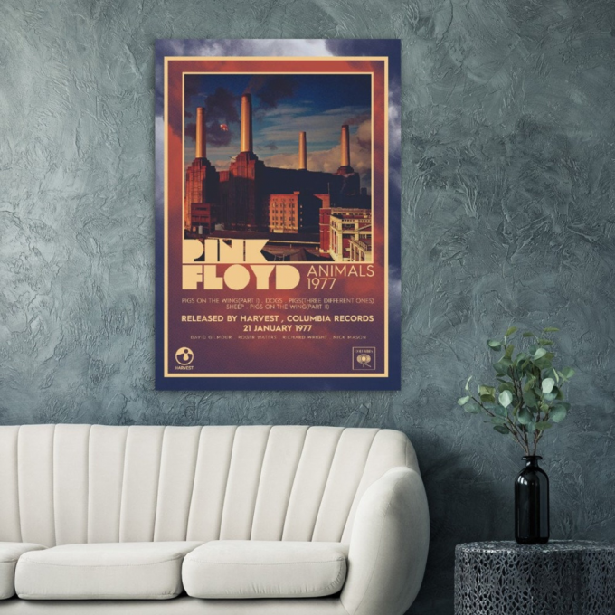 Pink Floyd Poster For Home Decor Gift – 1977 Animals 4